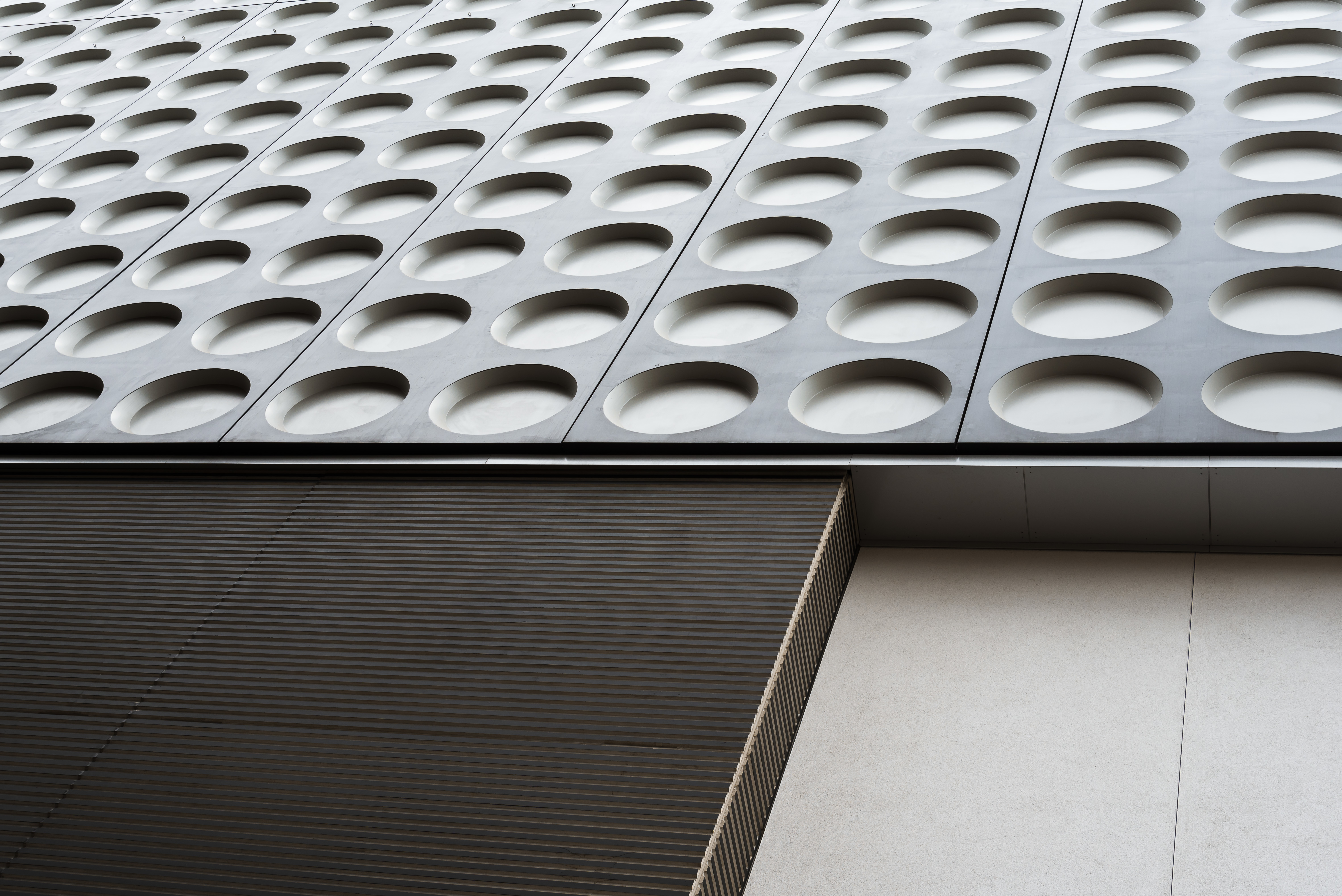 Black and White doted Architectural Metal Cladding